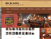 Tablet Screenshot of meandjuliomn.com